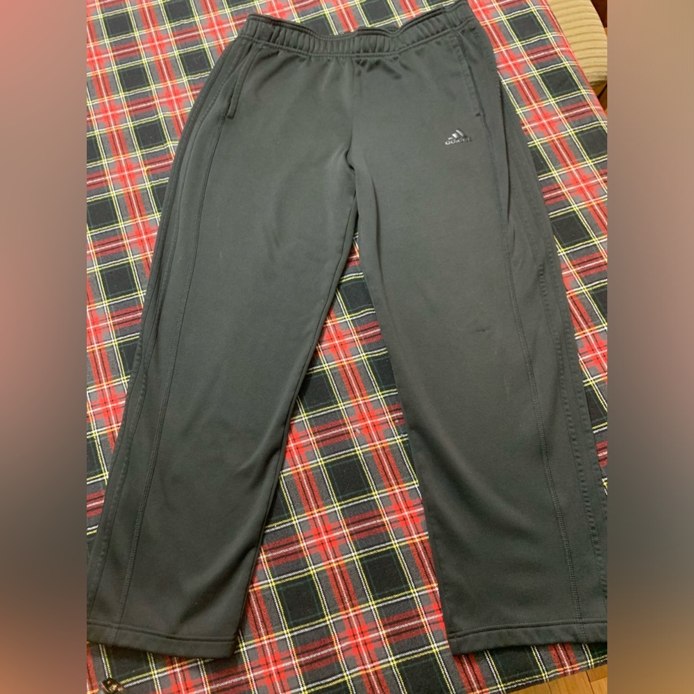 Addidas Climawarm Black Warm Up Sports Pants * read description *
